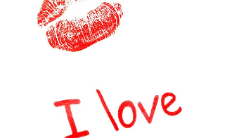 Love, Inscription, Confession, Kiss, Lips HD wallpaper