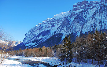 Landscape, Winter, Nature, Mountains, Freshness, Greatness, Grandeur HD wallpaper