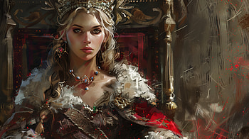 Enchanting Fantasy Queen, fantasy, woman, queen, Royalty, portrait HD wallpaper