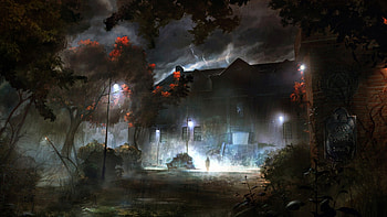 Rain House In Screen . HD wallpaper