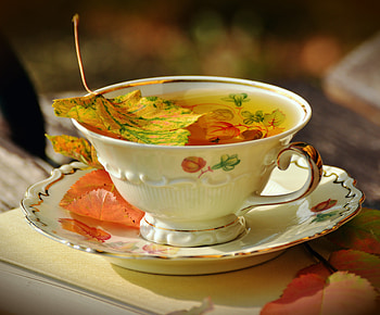 Food, Autumn, Leaves, Cup, Drink, Beverage, Tea HD wallpaper
