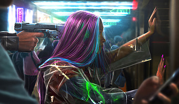 Dont Look Back , cyberpunk, artist, artwork, digital-art HD wallpaper