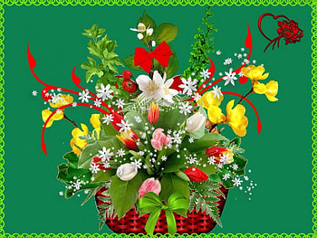 Basket Full Of Colour, Spray, Colourful, Basket, Red HD wallpaper