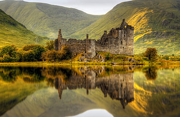 Kilchurn Castle, Scotland HD wallpaper