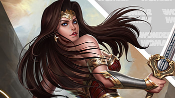 Wonder Woman Comic Girl, wonder-woman, superheroes, artist, artwork, digital-art, artstation HD wallpaper