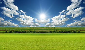 Clouds, beautiful scenery, sunny day, landscape HD wallpaper
