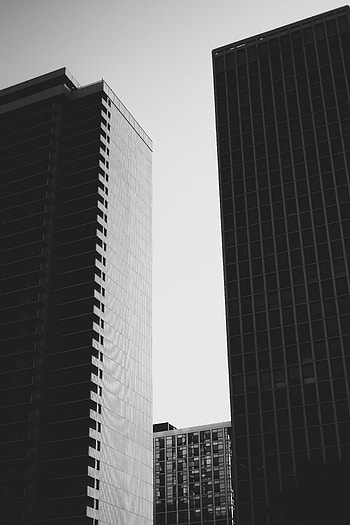 Cities, Architecture, City, Building, Skyscrapers, Bw, Chb HD phone wallpaper