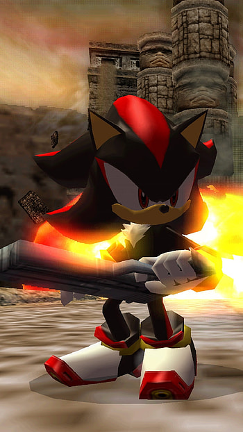 Shadow The Hedgehog, Fire Background HD phone wallpaper