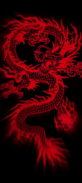Red Dragon, magenta HD phone wallpaper