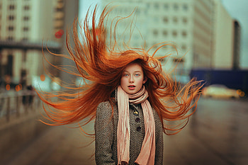 Red Hair, model, hair, female, red HD wallpaper