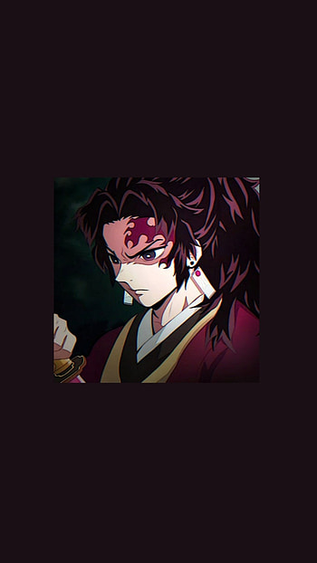 Demon slayer, eye, magenta, tsugikuni, anime HD phone wallpaper