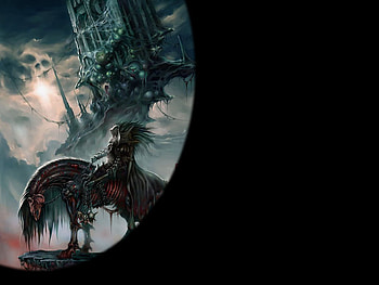 Dark Rider, horse, rider, fantasy, dark HD wallpaper