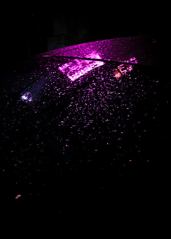 Drops, Reflection, Dark, Shine, Light, Wet, Neon HD phone wallpaper
