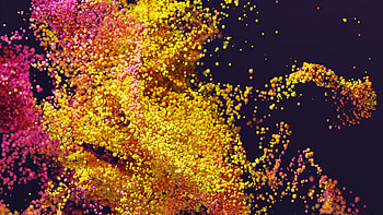 Particles iMac Pro Stock HD wallpaper