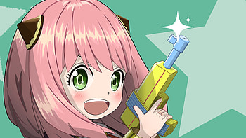 Green Eyes Anya Forger Spy x Family HD wallpaper