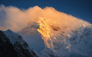 Tops, Nature, Sky, Mountains, Snow, Vertex, Fog HD wallpaper