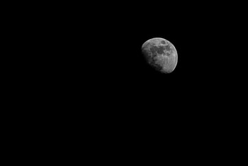 Universe, Night, Moon, Dark HD wallpaper