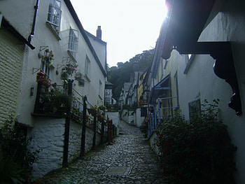olde coastel village street, coast, devon, street, houses, village HD wallpaper