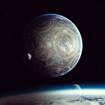 Planets, Universe, Patterns, Circles, Balls HD phone wallpaper