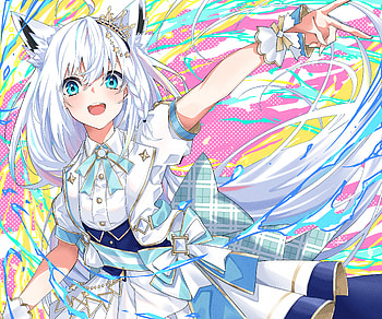 Shirakami Fubuki, hololive, Shirakami Fubuki, Anime, Virtual Youtuber HD wallpaper
