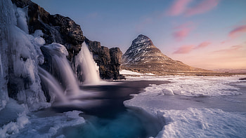Waterfall, waterfall, nature HD wallpaper