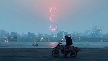 An Endless Dream, biker, scifi, artist, artwork, digital-art HD wallpaper