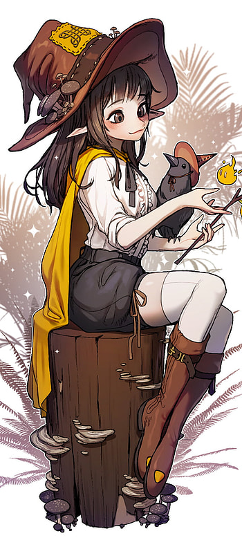 Enchanting Anime Witch Girl – Magical Charm, witch, Anime, girl, anime girl HD phone wallpaper
