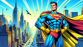 Superman - Heroic City Background, Superman, superhero, Comic, cityscape HD wallpaper