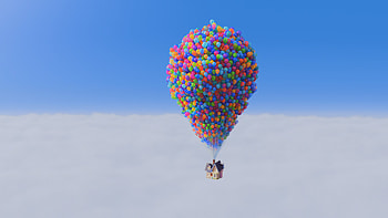 Up 2009 movie, Cluster Ballooning HD wallpaper