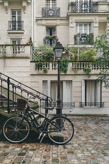 City, Miscellanea, Miscellaneous, Facade, Street, Bicycle HD phone wallpaper