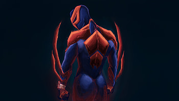 Spiderman 2099 Strength In Every Strike, spiderman-2099, miguel-o-hara, spiderman, superheroes, artist, artwork, digital-art, art, artstation HD wallpaper