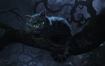 Cinema, Animals, Cats, Alice In Wonderland HD wallpaper
