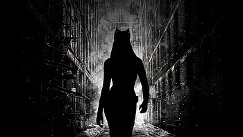 Catwoman walking dark, Striking HD wallpaper