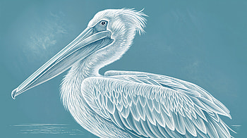 Elegant Pelican - Ultra, pelican, bird, illustration, Wildlife HD wallpaper