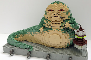 Lego Version of Jabba the Hutt (Star Wars), lego, creature, jabba, movie HD wallpaper