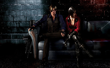 Leon S. Kennedy, Resident Evil 6, Ada Wong, Leon S. Kennedy, Sofa two games girls HD wallpaper
