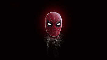 Spider-man's head-shot, minimal, art HD wallpaper