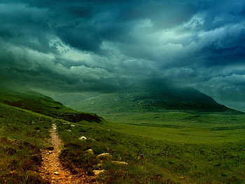 Landscape, Mountains, Clouds HD wallpaper