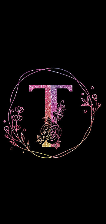 Pink/Black T, pink, glitter HD phone wallpaper