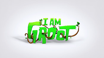 I Am Groot Logo, i-am-groot, tv-shows, marvel, logo HD wallpaper