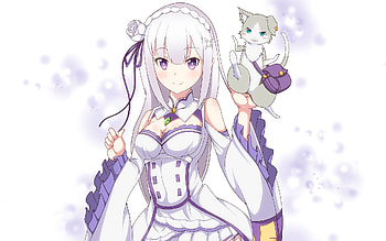 Emilia (Re:zero), Anime, Re:zero Starting Life In Another World, Pack (Re:zero) HD wallpaper
