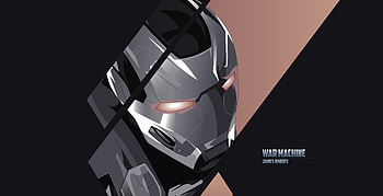 War Machine, James Rhodes, superhero, minimal HD wallpaper