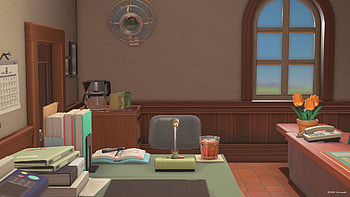 Animal Crossing: New Horizons Cozy Office, Animal Crossing: New Horizons HD wallpaper