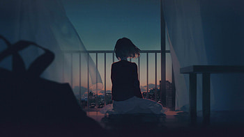 Alone Girl Artwork, alone, artist, artwork, digital-art HD wallpaper