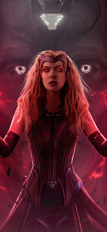 Scarlet Witch aka Wanda Vision, , background, Powerful sorceress HD phone wallpaper