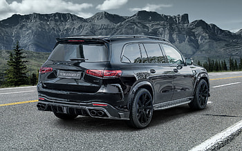 2022, Mercedes-Benz GLS-class, Mansory, rear view, exterior, black GLS-class, Mansory tuning, GLS tuning, German cars, Mercedes-Benz HD wallpaper