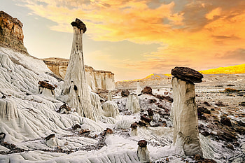 Wahweap Hoodoos , Utah, nature, sunset, utah, hoodoos HD wallpaper