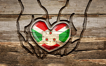 I love Burundi, , wooden carving hands, Day of Burundi, Burundi flag, Flag of Burundi, Take care Burundi, creative, Burundi flag in hand, wood carving, african countries, Burundi HD wallpaper
