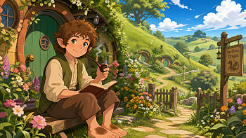 Hobbit Homecoming — Shire, Cottage, Countryside HD wallpaper