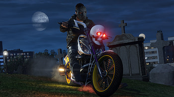 GTA 5 Online Halloween DLC Bike, gta-5, games, pc-games, xbox-games, ps-games, bike HD wallpaper